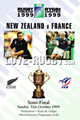 France v New Zealand 1999 rugby  Programme